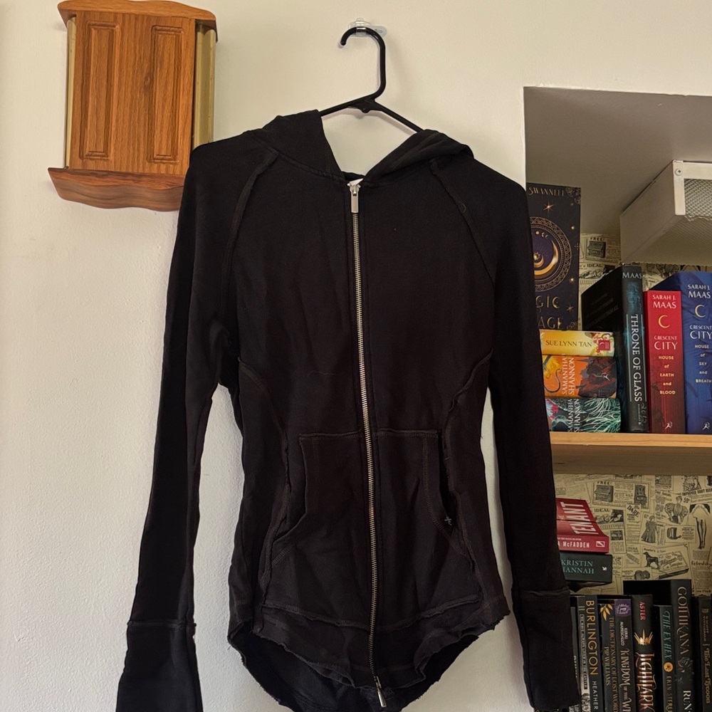 Urban Outfitters Black Zip-Up Hoodie